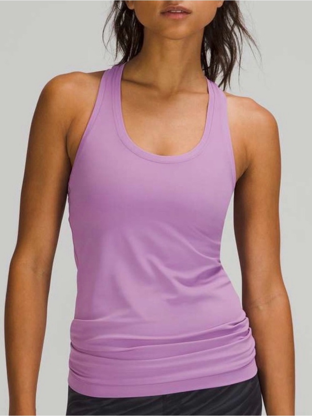 Lululemon Cool Racerback tank top features sweat-wicking Nulu fabric.